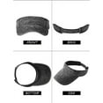 thumbnail image 6 of 4 Pieces Sun Visor Sun Sports Adjustable Visor Sport Wear Athletic Visor Hat for Men Women Multicoloured, 6 of 6