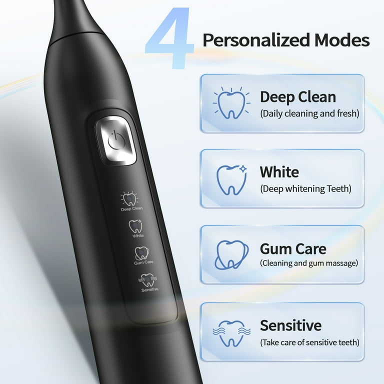 スマイルソニック OasiSmile Sonic Electric Toothbrush, Rechargeable USB Toothbrush