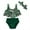 Green, variant on Edvintorg Girls Swimsuits Three Piece Tankini Bathing Suits Boyshort Summer Cute Swimsuit Leaf Pattern Bohemia Swimsuit Set Swimwear for 9 Months-4Years