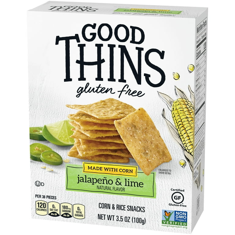 Good Thins Sea Salt Corn & Rice Snacks Gluten Free Crackers