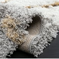 thumbnail image 5 of SAFAVIEH Horizon Konstantinos Abstract Shag Area Rug, Grey/Gold, 8' x 10', 5 of 11