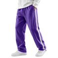 thumbnail image 2 of Men Side Contrast Striped Athletic Sweatpants Elastic Drawstring Waist Straight Leg Casual Lounge Pants S, 2 of 9