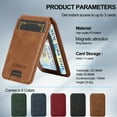 thumbnail image 5 of Allytechgroup Case for iPhone 13 Mini, PU Leather 2 In 1 Wallet Stand Case with Detachable Card Holder Support Wireless Charging Shockproof Magnetic Back Cover for iPhone 13 Mini, Brown, 5 of 13