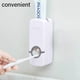 thumbnail image 3 of 5 Portacepillos Exprimidor Automático De Pasta De Dientes, Dispensador De Pasta De Dientes, con Soporte De Cepillo De Dientes Montado En La Pared De Plástico Blanco Multifuncional Baño Familiar De, 3 of 5