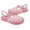 Pink, variant on Abomasnow Boys and Girls Glitter Closed Toe Fisherman Sandals Adjustable Buckle Ankle Strap Waterproof Summer Water Shoes