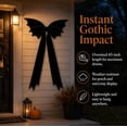 thumbnail image 6 of Bat Bow Halloween Decor,Large Halloween Black Bat Bow Decor Gothic Style Giant Black Bows,Halloweens Decor Christmas Tree Bows Decorations for Indoor Room Party Hanging, 6 of 9