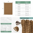 thumbnail image 6 of Vintage Rattan Tie Up Curtains 45 Inches Long, Kitchen Window Curtains Over Sink, Minimalist Abstract Wicker Texture Brown Small Window Curtains Shade Balloon Curtains Valances for Bedroom 34"x45", 6 of 8