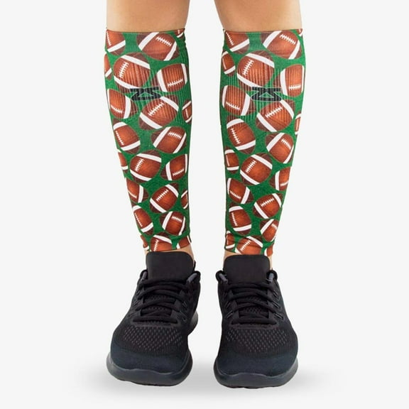 Football Compression Leg Sleeves S/M / Green