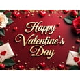 thumbnail image 4 of LUUFILx Valentine's Day Backdrop Banner Love Party Decor Romantic Decorations Heart Background Photography Props Red Display Celebration, 4 of 8