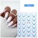 thumbnail image 1 of Pegatinas para uñas para decoración de uñas, pegatinas para uñas para mujeres, pegatinas para uñas de color sólido, pegatinas para uñas con degradado francés, pegatinas adhesivas para uñas en la parte, 1 of 3