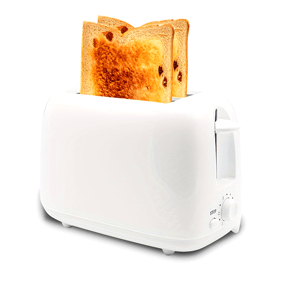 2 Slice Toaster With 6 Temperature Settings & Extra Wide 1.18" Slots For Bagels Waffles Specialty Breads Puff Pastry Snacks, Slide Out Crub Tray Cancel Button, White