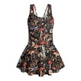 thumbnail image 6 of DISNIMO Girls One Piece Swimsuits Mushroom Dragonfly Print Kids Sleeveless Bathing Suit Skirted U Neck Swim Dress Quick Dry Swimwear for Hawaiian Summer Beach Pool Party, 6 of 8