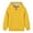 Yellow, variant on Boys Girls Winter Sherpa Lined Hoodie Kid's Fleece Pullover Hooded Sweatshirt