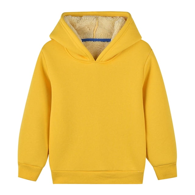 Yuyuzo Vêtements pour Bébé Manches Longues Chandail en Molleton Col Rond Enfants Fille Garçon Pull Uni