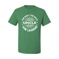 thumbnail image 2 of Wild Bobby, Uncle Man Myth Legend Funny Dad Uncle Papa Granpa Dad Gift, Father's Day, Men Graphic Tee, Kelly, Large, 2 of 4