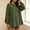 Army Green, variant on Women's Oversized Crew Neck Sweatshirts with Side Slit Casual Drop Shoulder Long Sleeve Pullover Tunic Tops Black