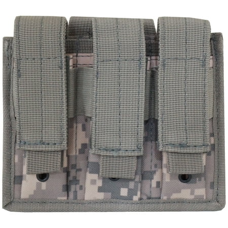- Every Day Carry Tactical Velcro & MOLLE Triple Pistol Magazine Pouch