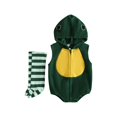 thumbnail image 2 of Ruyang My First Thanksgiving Baby Boy Girl Outfit Turkey Hooded Zip Up Sleeveless Tank Romper Bodysuit with Socks, 2 of 9