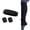 Black One Size, variant on mdesiwst 4Pcs/Set Women Headband Wristband Leg Warmer Sweat Absorbing Yoga Pilates Gym Knitted Calf Compression Sleeve Workout Accessory