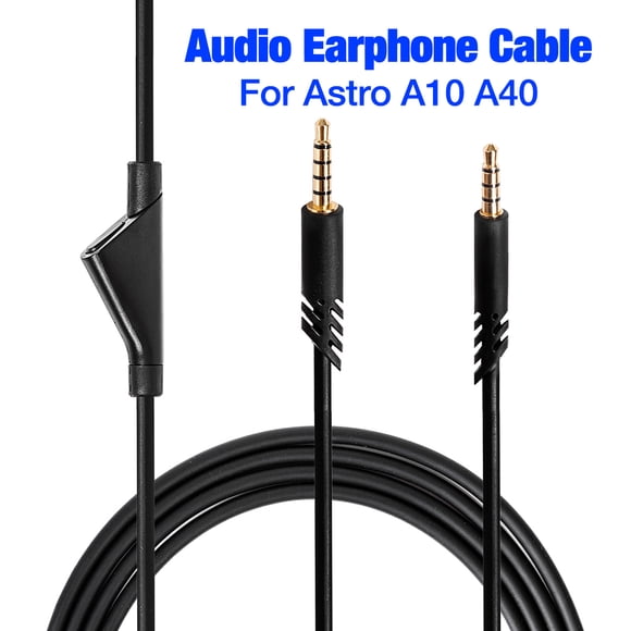 Replacement Headset Cable 2.0M Volume Cable Cord Gaming Headsets Audio Extension Cable for Astro A10 A30 A40 A40tr