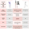 thumbnail image 3 of 10s Fast Heating Eyelash Curler, Natural Curling, 3 Temperature Settings, Rechargeable Electric Lash Curler for Women with 3 Brush Heads, Pink, 3 of 9