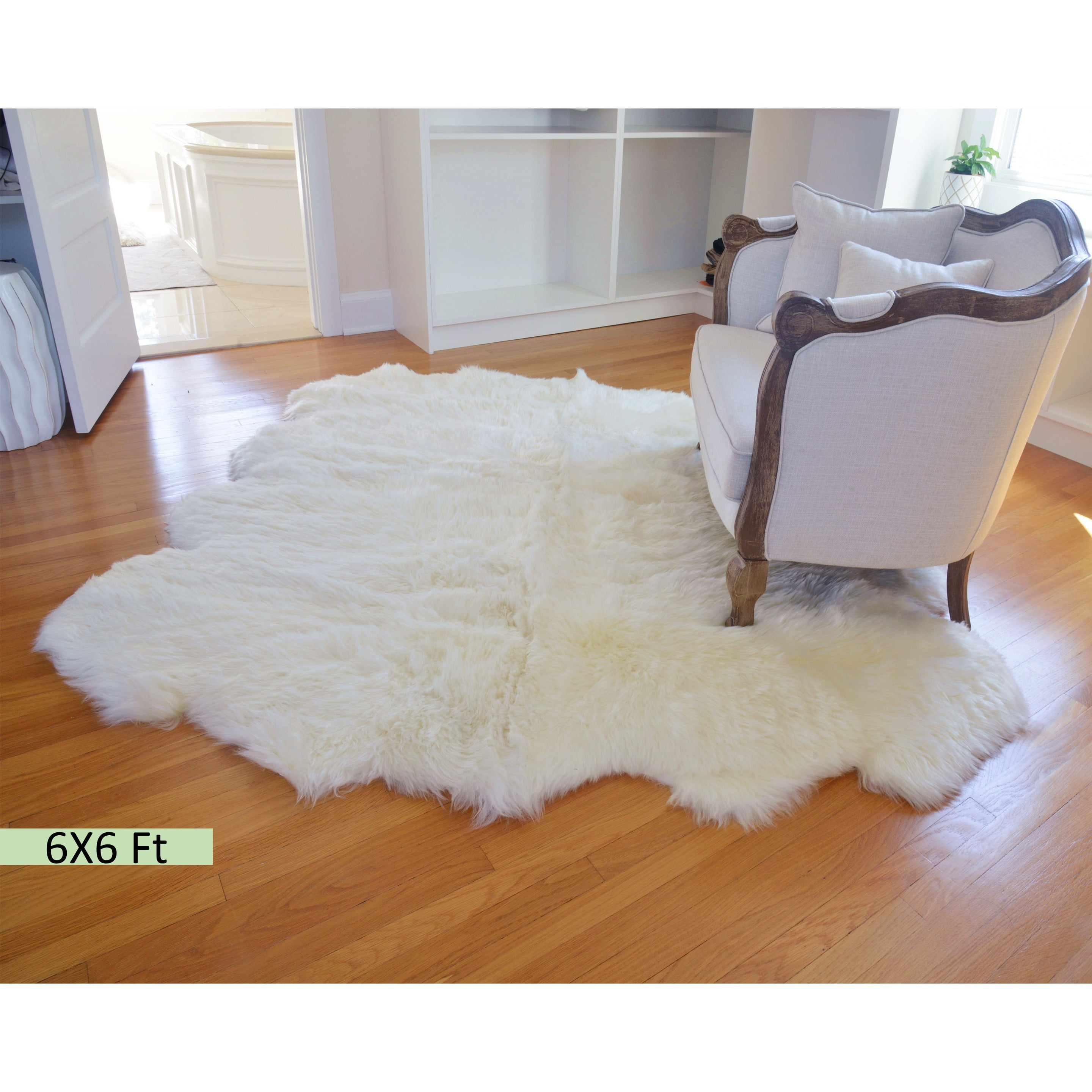 100% Real Genuine Sheepskin Rugs Natural Lambskin Baby Play Mats Soft Fur Carpet 