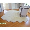 thumbnail image 4 of Genuine Sheepskin Area Rug Natural Wool Seat Cover Bedside Carpet w/Comb, 4 of 6