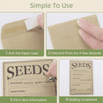 thumbnail image 4 of 400PCS Seed Packets Envelopes: Self Sealing Kraft Small Seed Envelopes for Seed Storage Resealable Seed Saving Envelopes, 4 of 7