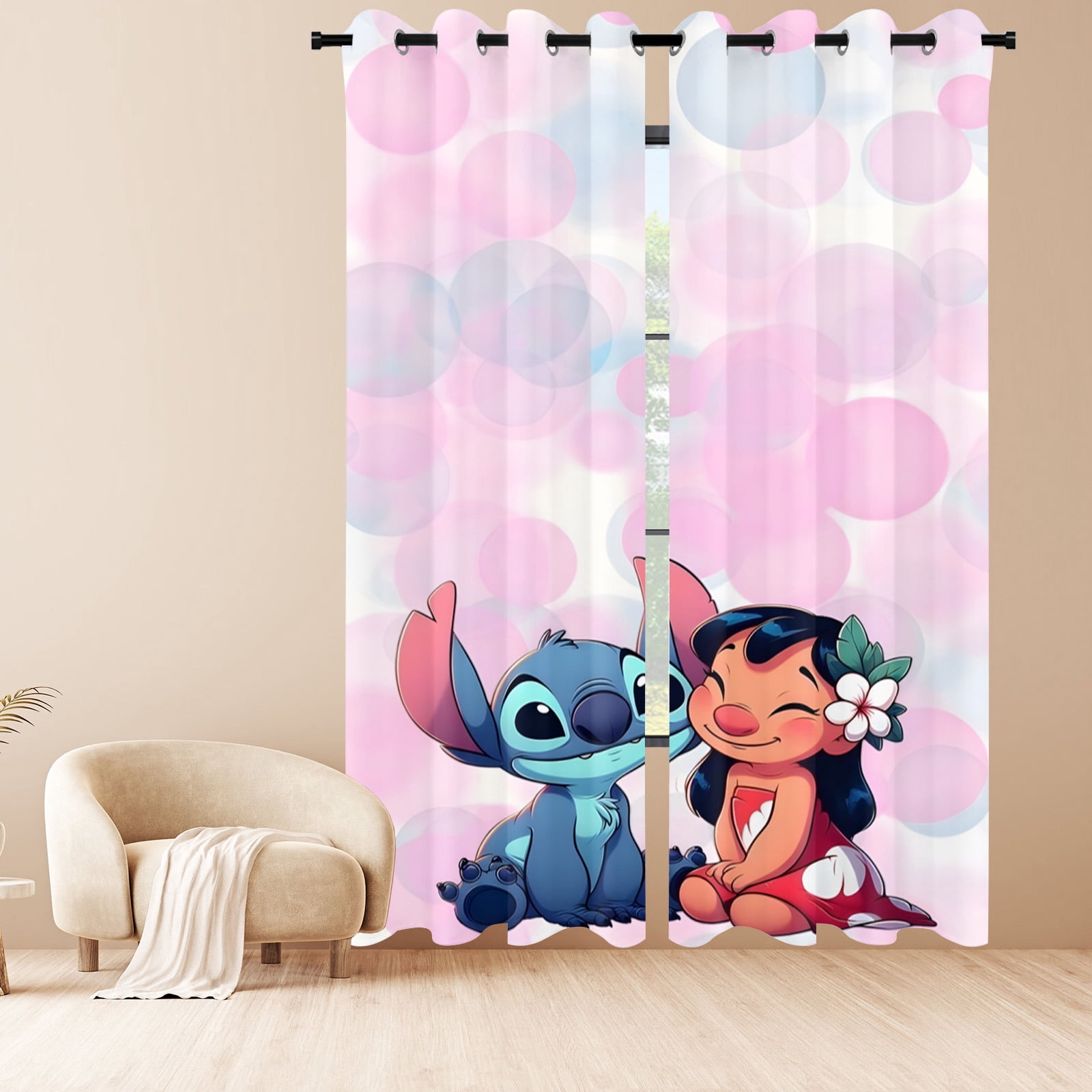 Curtains Cartoon Character Curtains for Boys Girls Bedroom 52Wx84H Inches,2 Panels Window Treatment Set for Living Room Decor