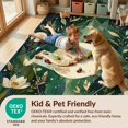 thumbnail image 4 of Design&I 3'x5' Washable Throw Rug Funky Mystical Occult Botanical Abstract Symmetrical Surreal for Entryway, Kitchen, Ultra-Thin & Non-Slip Skid-Resistant Small, 4 of 7