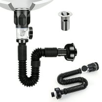 HIBIBUD Bathroom Sink Drain Kit,Expandable P-Trap Sink Drain Pipe for 1-1/4" to 1-1/2" Drain Hole with Built-In Anti-Clogging Stopper