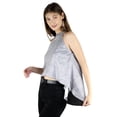 thumbnail image 3 of Artyska Women's High Low Glitter Halter Neck Top, 3 of 4