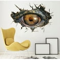 thumbnail image 6 of Wall Stickers Big Removable Wall Wall Creative Eye Stickers Decorative Dinosaur Stickers 3D Home Decor,Brown Home Wall Stickers, 6 of 9