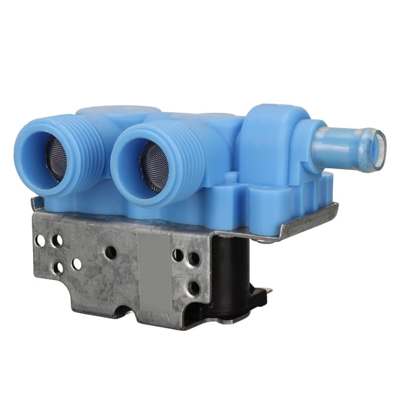 Válvula de entrada de agua, válvula de entrada de agua Válvula de entrada de doble cabezal azul Piezas de lavadora resistentes y resistentes