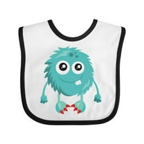 Inktastic Furry Monster, Blue Monster, Cute Monster, Silly Boys or Girls Baby Bib