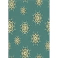 thumbnail image 1 of Ahgly Company Indoor Rectangle Patterned Deep-Sea Green Novelty Area Rugs, 7' x 10', 1 of 6