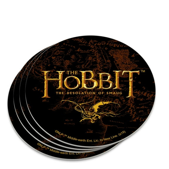 The Hobbit The Desolation of Smaug Logo Novelty Coaster Set