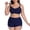 Navy, variant on AHTJRT Two Piece Bikini Sets for Women Tie Front Bralettes and Beach Shorts Swimsuits with Adjustable Spaghetti Straps Tummy Control Butt Lifting Bathing Suits Purple XXXL