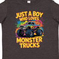 thumbnail image 4 of Inktastic Just a Boy Who Loves Monster Trucks Boys or Girls Toddler T-Shirt, 4 of 5