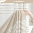 thumbnail image 4 of Boho Sage Green Shower Curtain for Bathroom Stripe Tassel Shower Curtain 72 X 72 Inches Farmhouse Cotton, 4 of 8