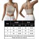 thumbnail image 3 of Camiseta Sin Mangas Con Cuello Halter Dobladillo curvo Cami Top Navel Exposed Mujer Estilo Y2k Traje de calle (Beige S) Cgtredaw Para estrenar, 3 of 6