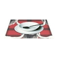 thumbnail image 3 of Cows Heads Grid 12×18 inch Placemats Heat Resistant Washable Foldable Rectangular Placemats Set Decoration Indoor Outdoor for Kitchen Dining Table 4PCs, 3 of 8