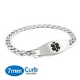 thumbnail image 1 of MedicEngraved Bracelet Médical en Acier Inoxydable 316L avec Étiquette Médicale en Émail - Gravure Médicale Incluse, 1 of 7