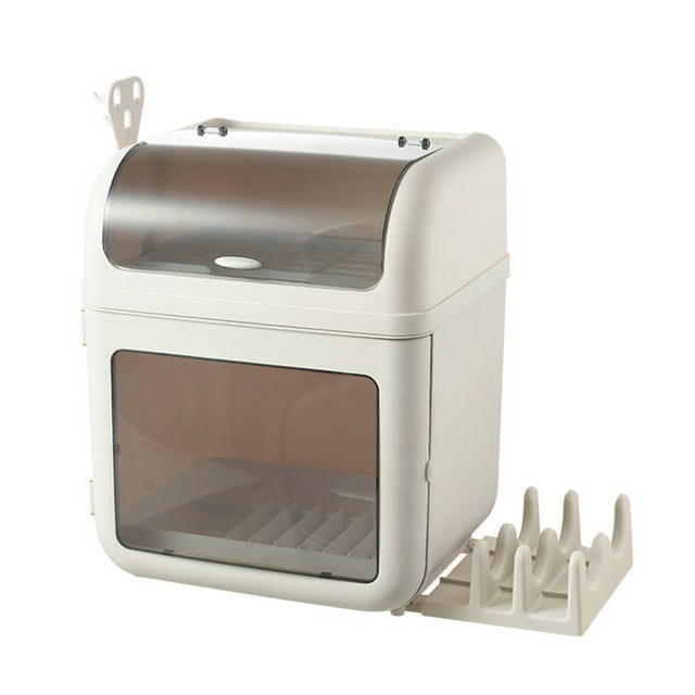 Electric Dish Dryer Rack Electronic Dish Dryer Tableware Dryer Electric Dish Dryer Tableware Dishes Bowl Storage Shelf Chopsticks Cabinet For Home Beige