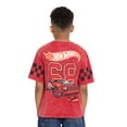 thumbnail image 3 of Hot Wheels Boys Mineral Washed Graphic Football Tee with Short Sleeves, Sizes 4-18, 3 of 8