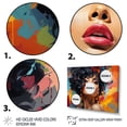 thumbnail image 3 of Designart "African American Woman Pop Art" People Floater Framed Wall Art Living Room, 3 of 7