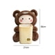 thumbnail image 5 of Caja de pañuelos de peluche suave para coche, papelera con bonitos animales de peluche, correas elásticas universales Oso, 5 of 5