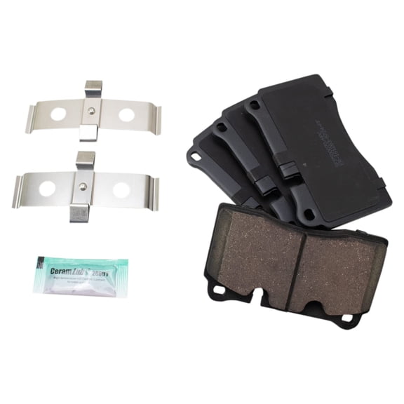 TRQ Front Ceramic Brake Pad Set for Land Rover Range Rover Sport BFA19787
