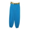 thumbnail image 4 of inhzoy Kids Girls Sequins India Arabian Belly Dance Harem Pants Stage Performance Trousers Blue 12, 4 of 7