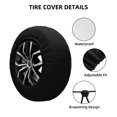 thumbnail image 2 of Susaid Colorful Blooming Flowers Print Tire Covers,Waterproof Anti-UV Snow Sun Rain Tire Covers for RV,Truck, SUV, Trailer, Camper-16 inch, 2 of 6